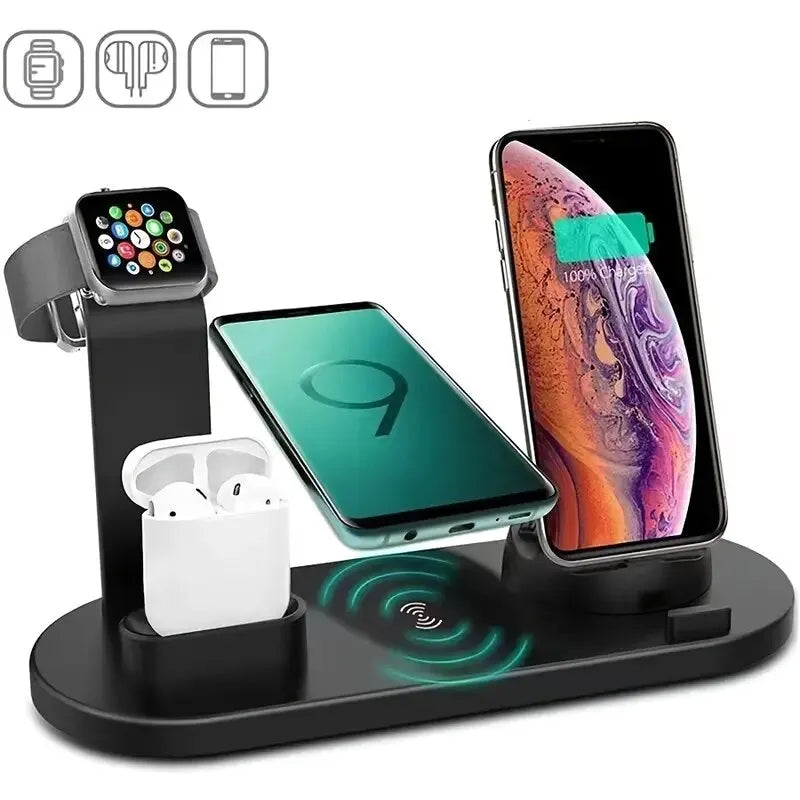 5 In 1 Wireless Charger Stand Pad For iPhone - JuicyDealz
