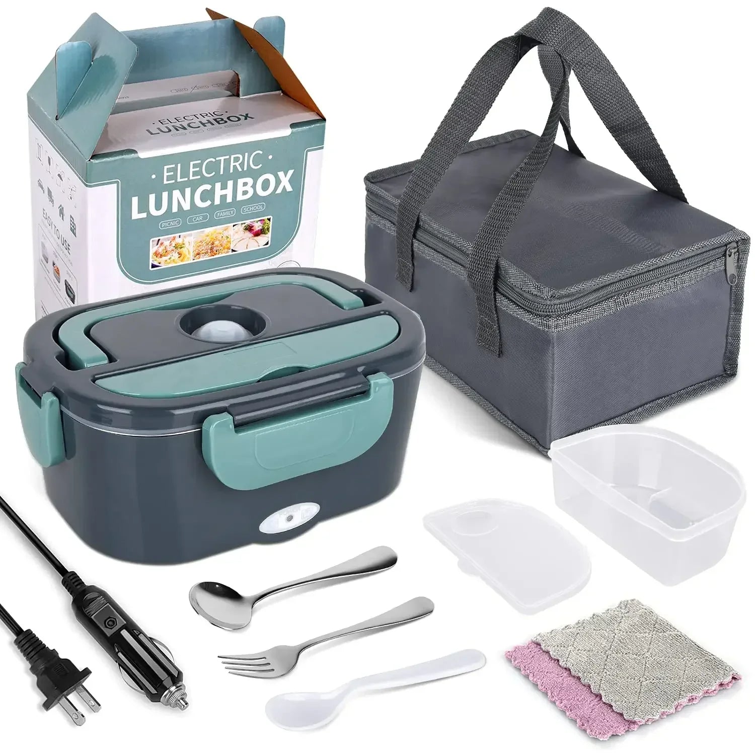 2-In-1 Electric Heating Lunch Box - JuicyDealz