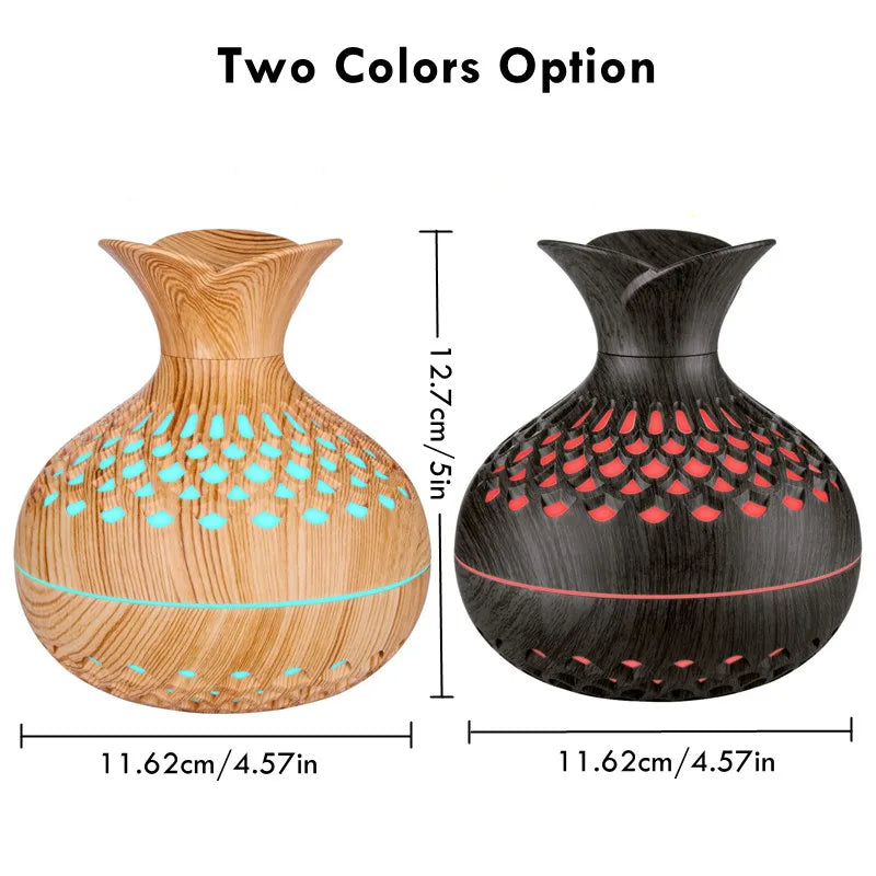 300ml Wooden Air Humidifier - JuicyDealz
