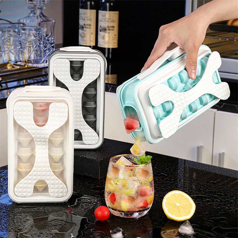 2in1 Portable Silicone Ice Ball Mold Ice Maker Water Bottle Ice Cube Mould Bottle Creative Ice Ball Diamond Curling Summer Kitchen Gadgets - JuicyDealz